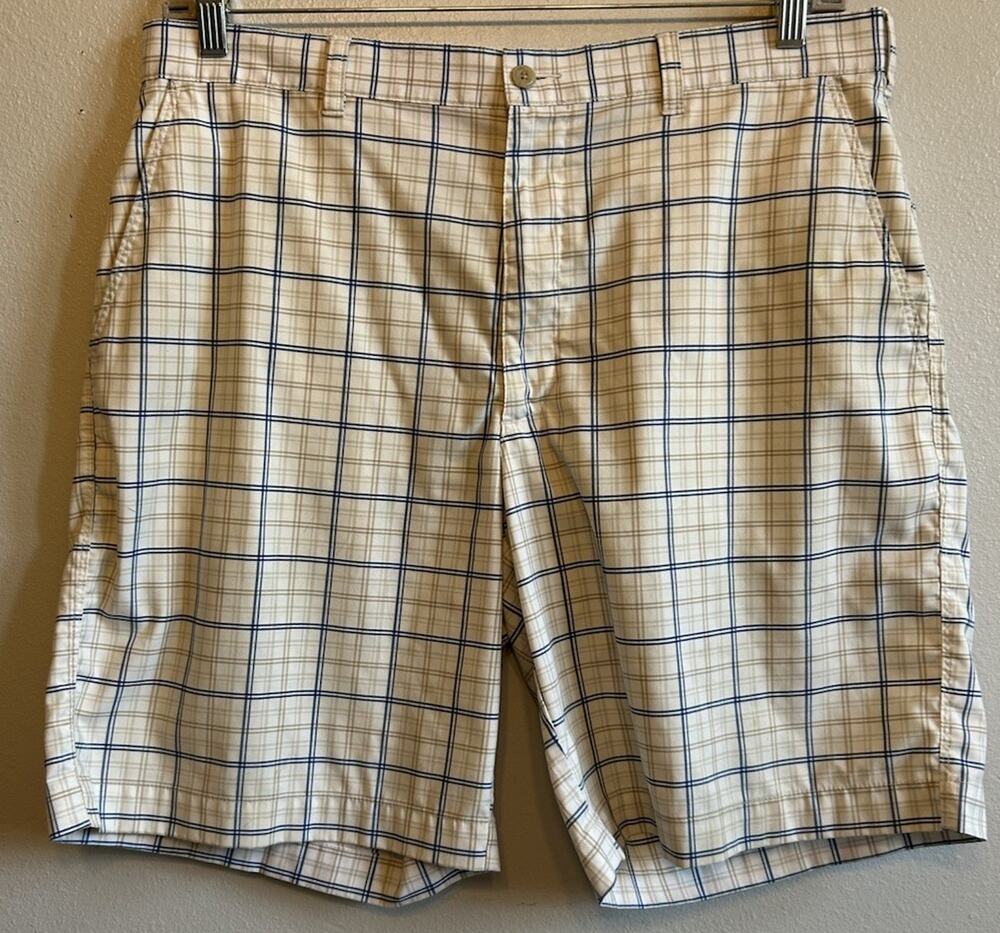 Plaid Golf Dri Fit Bermuda Shorts Stretch Performance Men’s 36 Tennis Preppy